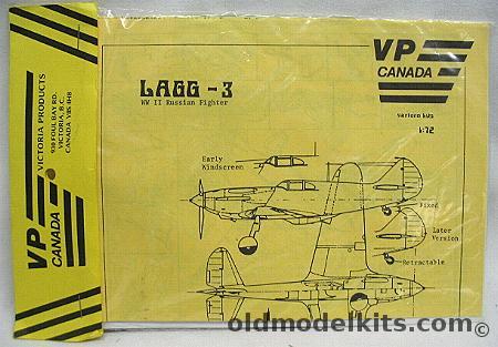 VP 1/72 Lagg-3 WWII Russian Fighter - Bagged plastic model kit